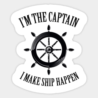 Captain Funny Boat Lover Dad Gift Sticker